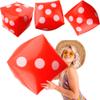 4 Pack 23 Inch Giant Inflatable Dices Jumbo Blow Up Dice Extra Large Dice for Adult Kids Indoor Outdoor Board Game Pool Party Supplies (Color Set 2) view 1