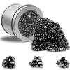Luckyrao Ferrite Putty Black Over 500 Weak Magnetic Ferrite Stones, Satisfying Magnet Rocks Desk Toys for Office and Fidget Toys for Adults (Black) view 1