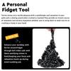 Luckyrao Ferrite Putty Black Over 500 Weak Magnetic Ferrite Stones, Satisfying Magnet Rocks Desk Toys for Office and Fidget Toys for Adults (Black) view 3
