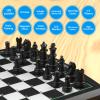 Talking Chess Academy Electronic Chess Set, Magnetic Computer Chess Game with Interactive Teaching System for Beginners, Advanced AI for Improving Players, Perfect for Kids & Adults, Simple and Noble view 4