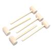 INLIMA Hammer Solid Wood Mini Hammers Hitting Hammer Cake Mallet Toy (Round) view 4