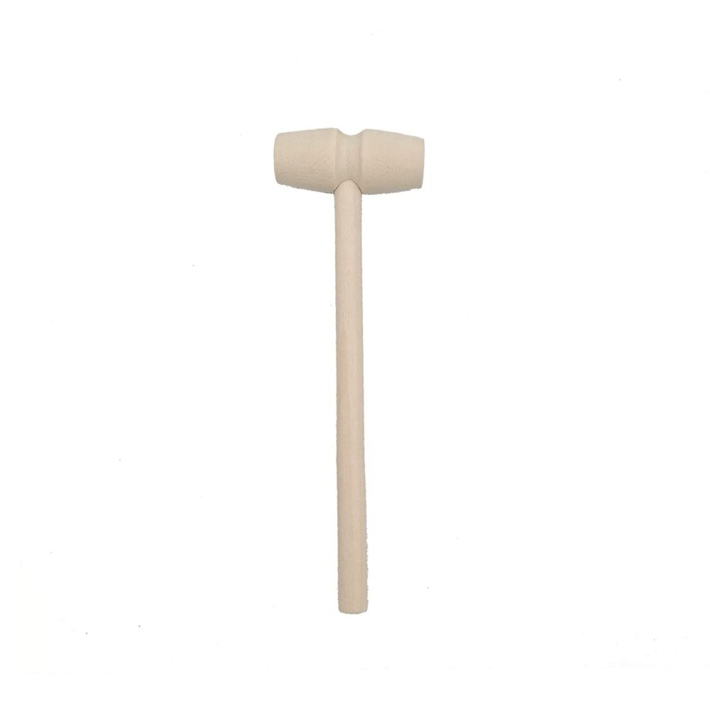 INLIMA Hammer Wood Mini Hammer Knock Planet Cake Wooden Hammer Flat Toy Mallet