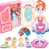 Toi Dress Up Paper Doll with Wardrobe Storage Box, Reusable Paper Doll Playset for Girls Ages 4-7, DIY Dress Up Game Set with Stickers and Costumes view 1