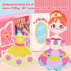 Toi Dress Up Paper Doll with Wardrobe Storage Box, Reusable Paper Doll Playset for Girls Ages 4-7, DIY Dress Up Game Set with Stickers and Costumes view 2