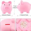 H&W Mini Piggy Bank, Plastic Coin Bank, Unbreakable Money Banks, Cute Piggy Banks for Kids, First Money Box, Best Birthday Gifts Home DecorationPink view 4