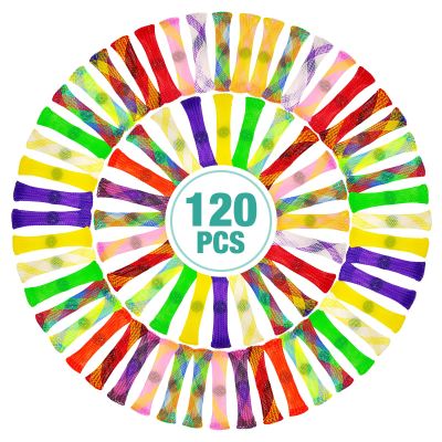 YUQILIN 120 PCS Fidget Toys Marble Mesh Fidget Toys Bulk, Stress Relief Sensory Colorful Fidget Toy Set for Adults with ADHD ADD OCD Autism for Anti-Anxiety Enhance Focus