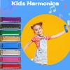 8 Pcs Metal Harmonica 10 Hole 10 Tones Titanium Color Harmonica Toys for Kids Beginners Early Education Musical Instruments Birthday Gift view 4