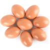 LovesTown 8PCS Easter Wooden Fake Eggs, Chicken Faux Eggs for Painting Food Pretend Play view 1