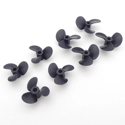 BrewJa 2PCS 28mm 30mm 34mm 36mm Nylon Propeller 4mm 3mm Shaft Submerged Prop for RC Boat Tug Fishing Bait Toy Boat Marine Model DIY (Color : 2PCS RH Size G)