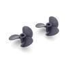 BrewJa 2PCS 28mm 30mm 34mm 36mm Nylon Propeller 4mm 3mm Shaft Submerged Prop for RC Boat Tug Fishing Bait Toy Boat Marine Model DIY (Color : 2PCS RH Size G) view 3