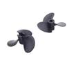 BrewJa 2PCS 28mm 30mm 34mm 36mm Nylon Propeller 4mm 3mm Shaft Submerged Prop for RC Boat Tug Fishing Bait Toy Boat Marine Model DIY (Color : 2PCS RH Size G) view 4