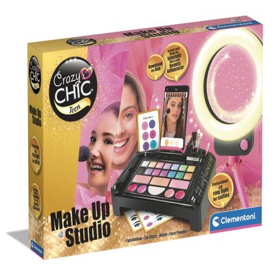 Clementoni - 16653 - Crazy Chic - Beauty Influencer - Makeup For Kids, Toy Make-up, Makeup Kit, Makeup Girls, Toy For Kids 8-12 Years