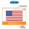 Flags of The World Flashcards | Covers 50 Countries with Country Flag, Map, Economy, Language, Currency & More | Helps Kids Learn Geography in a Fun Way | Premium Quality | by Learning Dino view 4