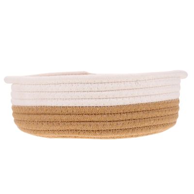 Amosfun Cotton Rope Woven Storage Basket for Organizing Toys Small Decorative Bin for Boys and Girls Rooms Playrooms Offices and More Compact for Organization