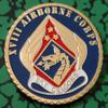 Army 18th Sky Dragons Airborne Corps Blue #1062 Military Honor Challenge Coin view 1