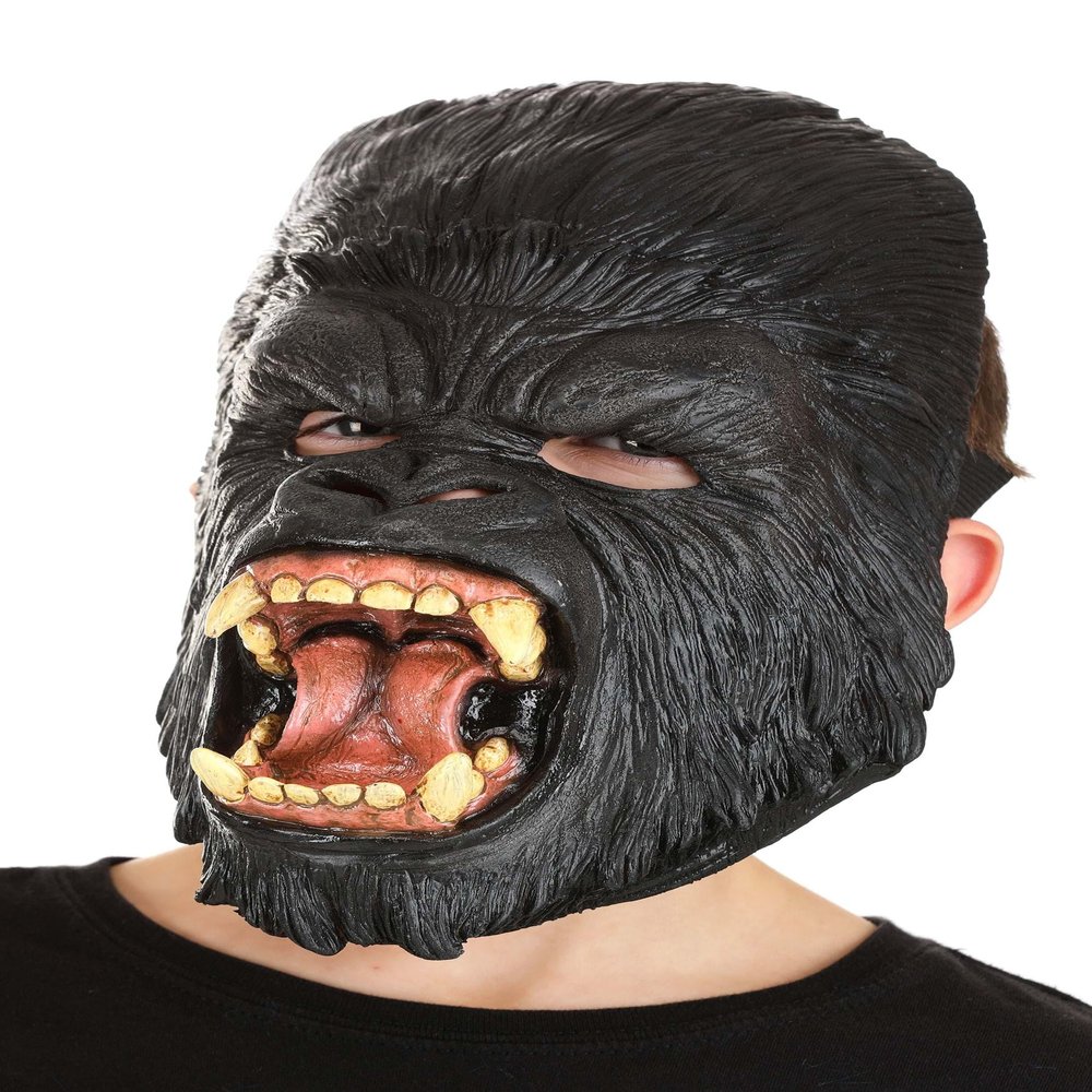 Fun Costumes Kid's Scary Gorilla Animal Masks Standard Black