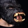 Fun Costumes Kid's Scary Gorilla Animal Masks Standard Black view 4