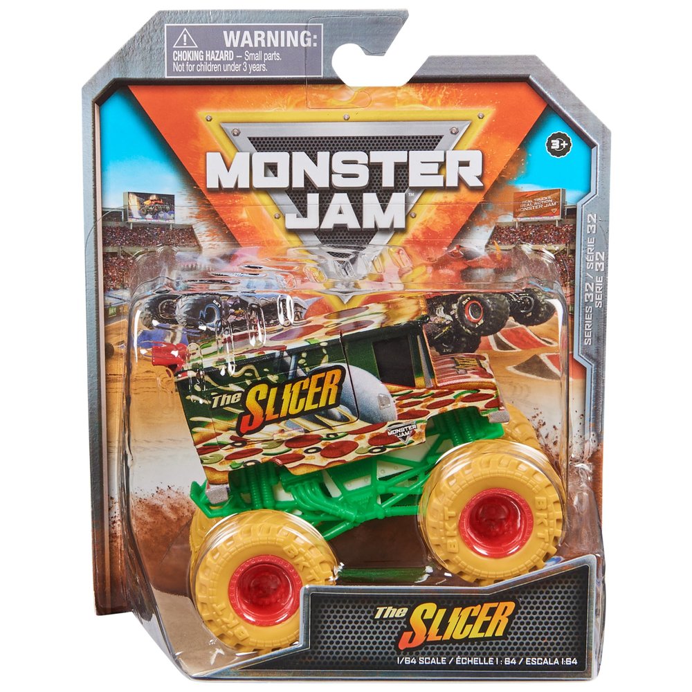 Monster Jam, Official The Slicer Monster Truck, Die-Cast Vehicle, 1:64 Scale, Kids Toys for Boys Ages 3 and up