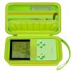 Againmore Hard Case Compatible with Analogue Pocket Handheld Game Console, Portable Mini Game Player Storage Bag for Video Games Cards, Charging Cable and Accessories (Box Only)-Green view 1