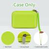 Againmore Hard Case Compatible with Analogue Pocket Handheld Game Console, Portable Mini Game Player Storage Bag for Video Games Cards, Charging Cable and Accessories (Box Only)-Green view 2