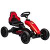 Aosom Kids Pedal Go Kart, Outdoor Ride on Toys with Swing Axle, Adjustable Seat, Handbrake, 4 Shock-Absorbing Wheels, Gift for Boys and Girls Aged 3-8 Years Old, Red view 1