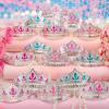 NINAOR Princess Crown Party Favors, 16Pcs Princess Dress Up Tiaras for Birthday Girl Cosplay Accessories, Princess Pretend Play Jewelry Party Supplies view 2