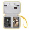 Canboc Carrying Case for G350/ RG40XXV/ RG406V/ RG405V Retro Handheld Game Console, RG40XXV Video Gaming Console Storage Box, Mesh Pocket fits Cable, SD Card, Yellow (Case Only) view 1