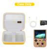 Canboc Carrying Case for G350/ RG40XXV/ RG406V/ RG405V Retro Handheld Game Console, RG40XXV Video Gaming Console Storage Box, Mesh Pocket fits Cable, SD Card, Yellow (Case Only) view 2