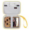 Canboc Carrying Case for G350/ RG40XXV/ RG406V/ RG405V Retro Handheld Game Console, RG40XXV Video Gaming Console Storage Box, Mesh Pocket fits Cable, SD Card, Yellow (Case Only) view 3