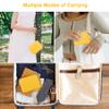 Canboc Carrying Case for G350/ RG40XXV/ RG406V/ RG405V Retro Handheld Game Console, RG40XXV Video Gaming Console Storage Box, Mesh Pocket fits Cable, SD Card, Yellow (Case Only) view 4
