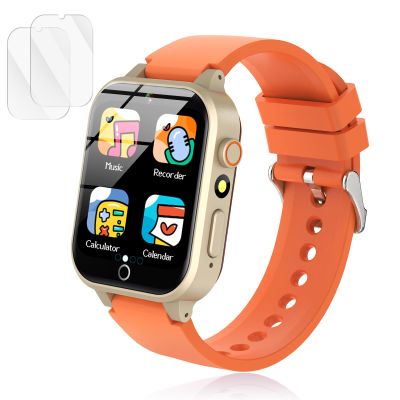 Luyiilo Kids Games Watch, with 26 Puzzle Games, Touch Screen, HD Camera, Alarm Clock, Toys for Ages 3-12 Years Old.Birthday Gift for Boys Girls (Orange)