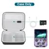 Canboc Carrying Case for G350/ RG40XXV/ RG406V/ RG405V Retro Handheld Game Console, RG40XXV Video Gaming Console Storage Box, Mesh Pocket fits Cable, SD Card, Black (Case Only) view 2