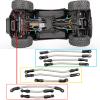 QUPA AM STORE 1Set Stainless Steel Link Rod Linkage 324mm Wheelbase for 1/10 Scale Upgrade TRX4 RC Crawler Car(Silver) view 3