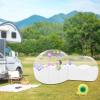 7.87ft High Transparent Inflatable Bubble House Dome with Blower,9.84ft Wide Diameter Fan Pipe Inflatable Bubble Tent for Outdoor Event Exhibition Backyard Kids Party Balloons (Flower-Shaped) view 2