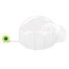 7.87ft High Transparent Inflatable Bubble House Dome with Blower,9.84ft Wide Diameter Fan Pipe Inflatable Bubble Tent for Outdoor Event Exhibition Backyard Kids Party Balloons (Flower-Shaped) view 4