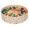 AirSwim Ball Pits for Toddlers, 47" x 12" Foldable Kiddie Pool Dog Ball Pits Collapsible Baby Pool Dog Swimming Pool Portable Sandbox Kid Pool Indoor and Outdoor Game Without Balls view 1