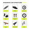 AMORIL RLAARLO 1:10 AK-787 Fast Brushless RC Cars,Top Speed 120KM/H Large Remote Control Cars with 6 Lights for Adults,4x4 On-Road Hobby Racing Vechile with Aluminum Shaft,Rubber Tire,Green view 3