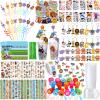 Poen 212 Pcs Jungle Safari Party Favors Set for Kids Wild Animals Theme Party Favors Birthday Gifts Goodie Bag Fillers for Jungle Safari Theme Supplies Baby Shower Classroom Prizes view 1