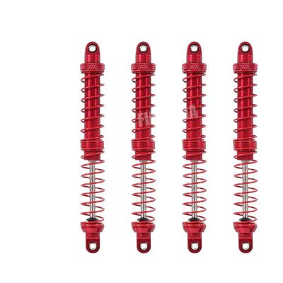 4PCS RC Crawler Oil Adjustable Metal Shocks 70mm 80mm 90mm 100mm 110mm 120mm for SCX10 for Wraith TRX4 TRX6 for ABSiMA for Sherpa Modification Accessories (Color : Red 120mm)