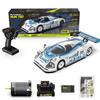 AMORIL RLAARLO 1/10 AK-787 Fast Brushless RC Cars for Adults,Max 75mph Hobby Electric On-Road RTR with 3650 4300KV Brushless Motor,60A Independent ESC,Remote Control Car for Boys,White view 1
