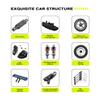 AMORIL RLAARLO 1/10 AK-787 Fast Brushless RC Cars for Adults,Max 75mph Hobby Electric On-Road RTR with 3650 4300KV Brushless Motor,60A Independent ESC,Remote Control Car for Boys,White view 3