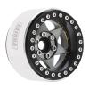 INJORA 1.9" Beadlock Wheel Rim - 143g Super Heavy Brass & Aluminum Deep Dish Wheel for 1/10 RC Crawler SCX10 TRX4 VS4-10 Gen8 (Grey) view 2