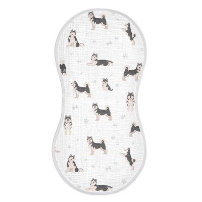 vvfelixl Baby Burp Cloths Alaskan Malamute Dog Baby Newborn Cotton Burping Cloths Set Baby Washcloths 4 Pack