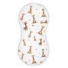 vvfelixl Baby Burp Cloths Funny Giraffe Emotions Baby Newborn Cotton Burping Cloths Set Baby Washcloths 4 Pack White view 1