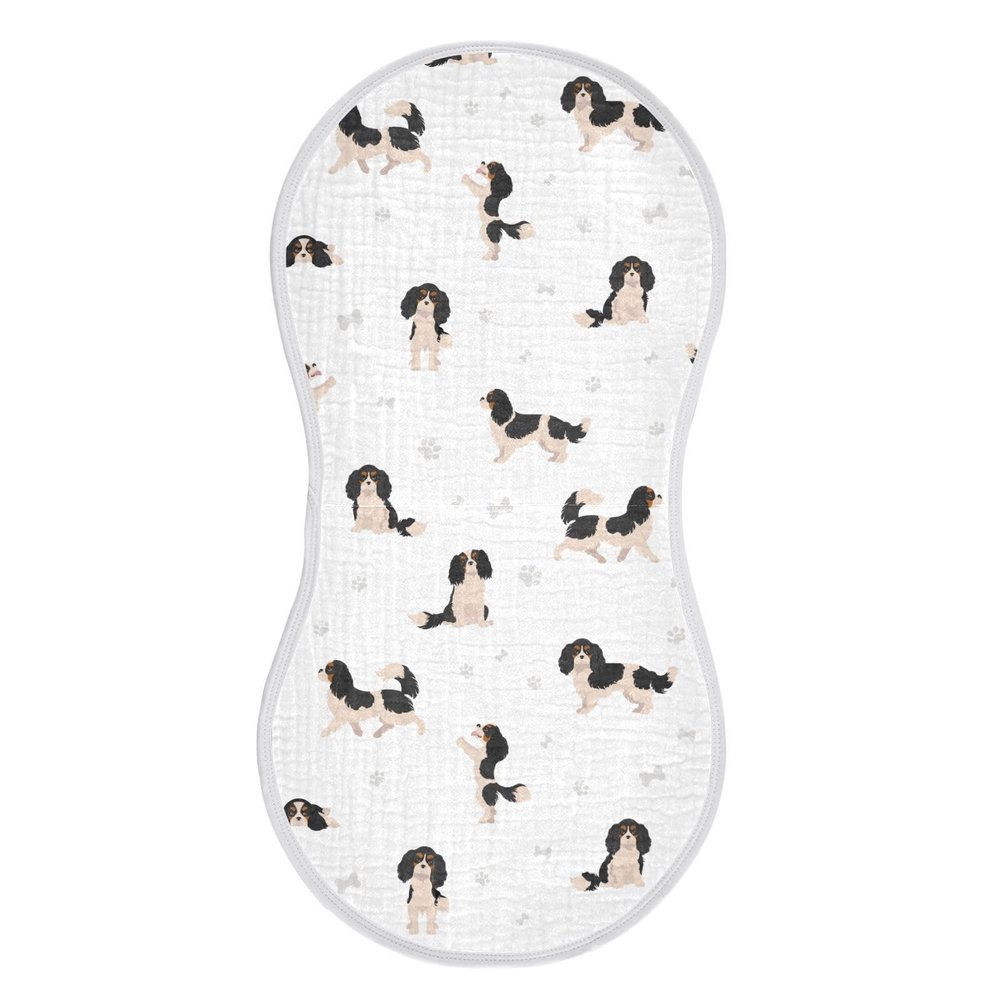 vvfelixl Baby Burp Cloths Cavalier King Charles Spaniel Baby Newborn Cotton Burping Cloths Set Baby Washcloths 4 Pack