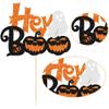 1Pc Halloween Hey Boo Cake Topper Glitter Happy Boo Day Ghost Cake Decorations Ghost Halloween Cake Decorations for Halloween 1st Birthday Party Baby Shower Birthday Party Supplies view 3