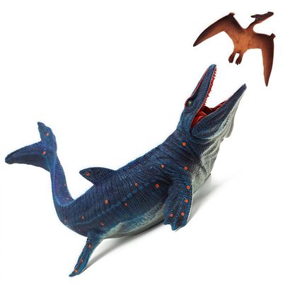 Gemini&Genius Realistic Mosasaurus & Pterosaur Dinosaur Toys for Kids, Play & Display Gifts or Party Supplies, Collection, Bath Toys