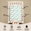 4 Pack N Play Sheets Woodland Forest Animals Wood Neutral Unisex Fitted Baby N Play Sheets Fitted for Standard Pack and Plays and Mini Cribs Set for Baby Boys or Girls view 4