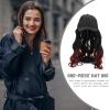 SOESFOUFU Long Wig Hat Women Headdress Hair Cap for Sleep Stylish Women Hat Ponytail No Wig Holder view 4