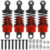 4Pack ShareGoo 52mm Shock Absorbers Assembled Compatible with Tamiya 1/10 TT-01 TT-02 TA05 TL-01 TA03 MF-01X RC Car Chassis Upgrades Parts (Red) view 1